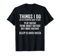 Funny Guitar Dad Sleep Overrated T-Shirt - Minimalist Print for Adults - T-Shirt, Sweatshirt, Hoodie