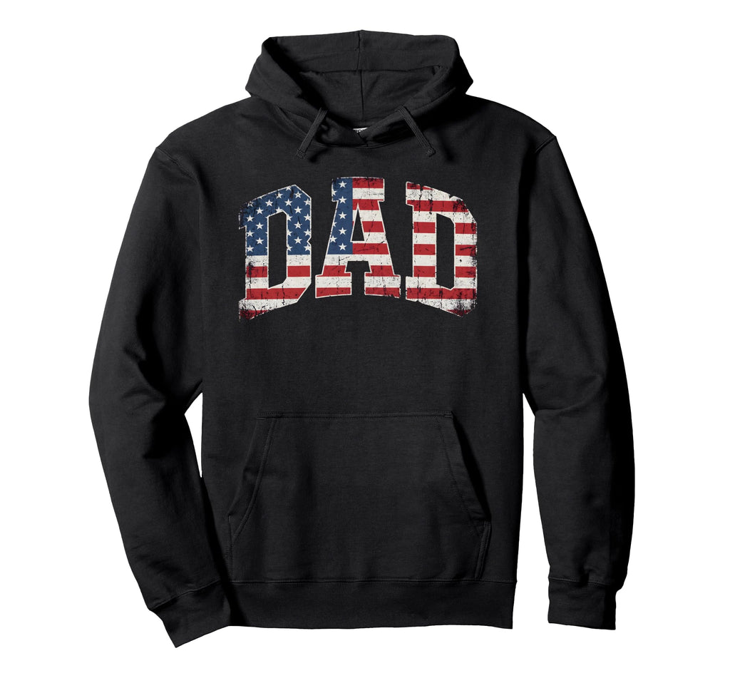 Usa American Flag Dad Fathers Day Hoodie - Aesthetic Graphic for Adults - T-Shirt, Sweatshirt, Hoodie