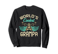 Worlds Coolest Grampa Motorcycle Sweatshirt - Aesthetic Graphic for Adults - T-Shirt, Sweatshirt, Hoodie