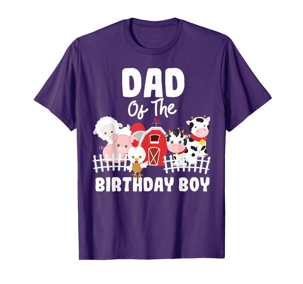 Dad Birthday Farm Animals Birthday Party T-Shirt - Unique Graphic Men Women - T-Shirt, Sweatshirt, Hoodie