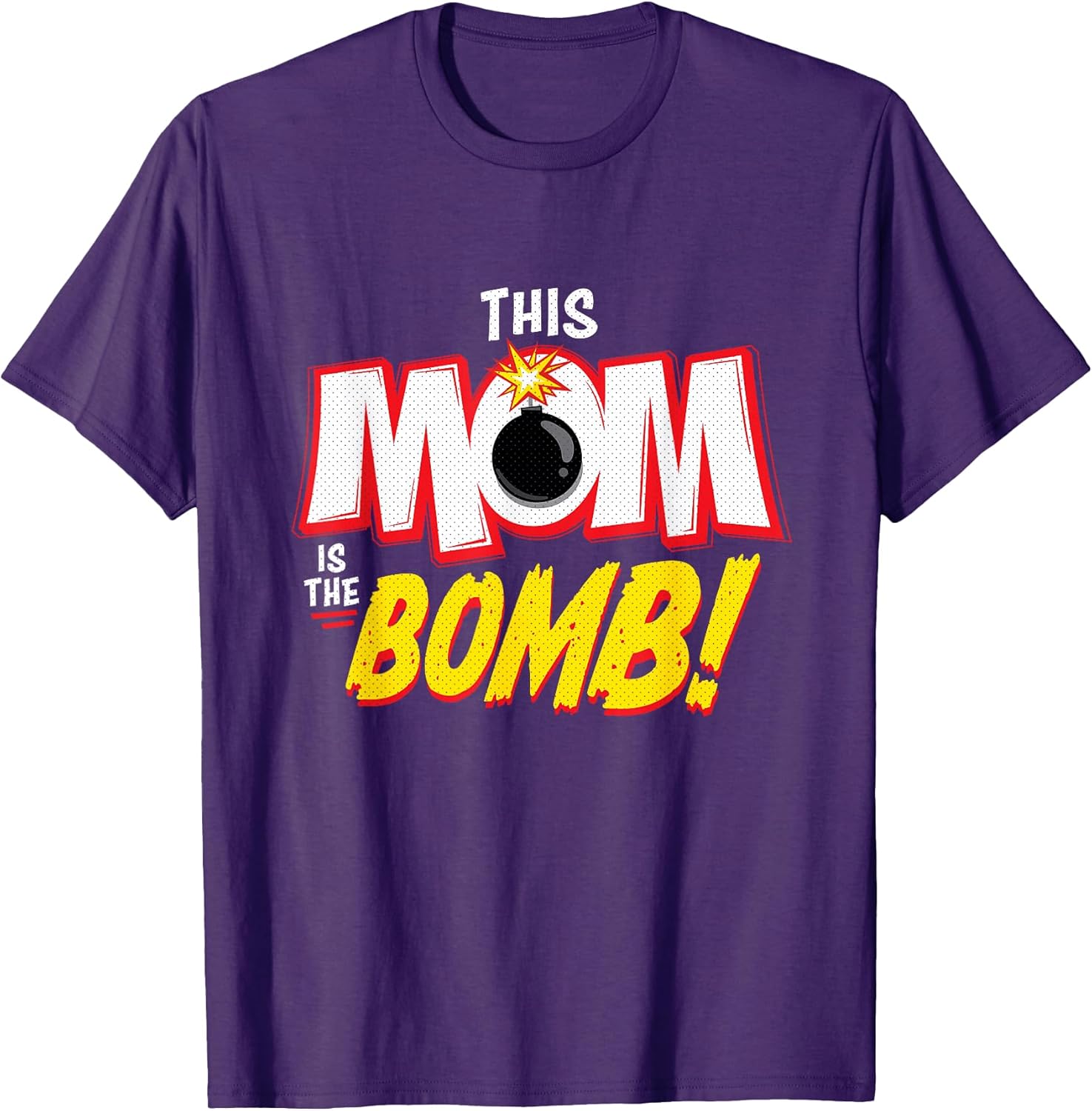This Mom Is The Bomb Funny Mother's Day Pop Art Comic - Adult & Kids T-Shirts, Sweatshirts & Hoodies apparel design preview 1