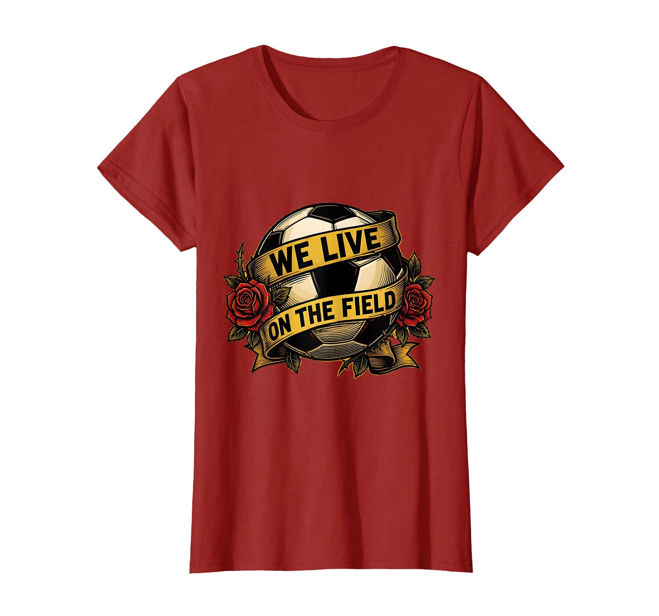 We Live Field Soccer Mom T-Shirt - Novelty Apparel for Adults - T-Shirt, Sweatshirt, Hoodie