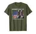 Funny Grumpy Old Vet Military W American T-Shirt - Graphic Print Men Women - T-Shirt, Sweatshirt, Hoodie