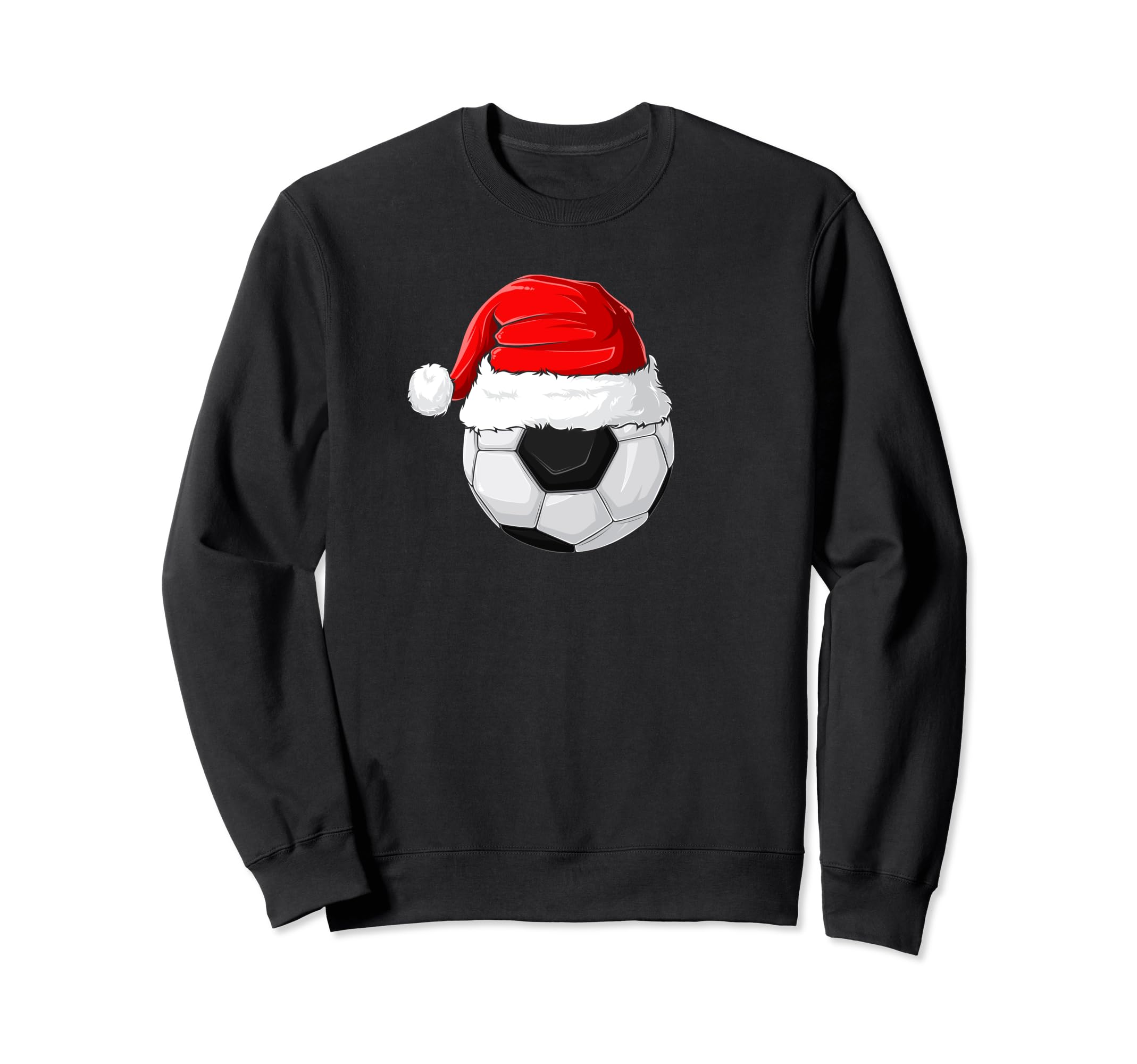 Santa Hat Soccer Sweatshirt - Streetwear Style Unisex - T-Shirt, Sweatshirt, Hoodie