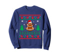 Football Santa Hat Ugly Sweaters Funny Sweatshirt - Novelty Apparel Unisex - T-Shirt, Sweatshirt, Hoodie