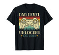 Dad Level Unlocked 2025 Leveled Up T-Shirt - Minimalist Print for Adults - T-Shirt, Sweatshirt, Hoodie