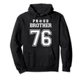 Number 76 Custom Proud Soccer Futbol Hoodie - Novelty Apparel for Adults - T-Shirt, Sweatshirt, Hoodie