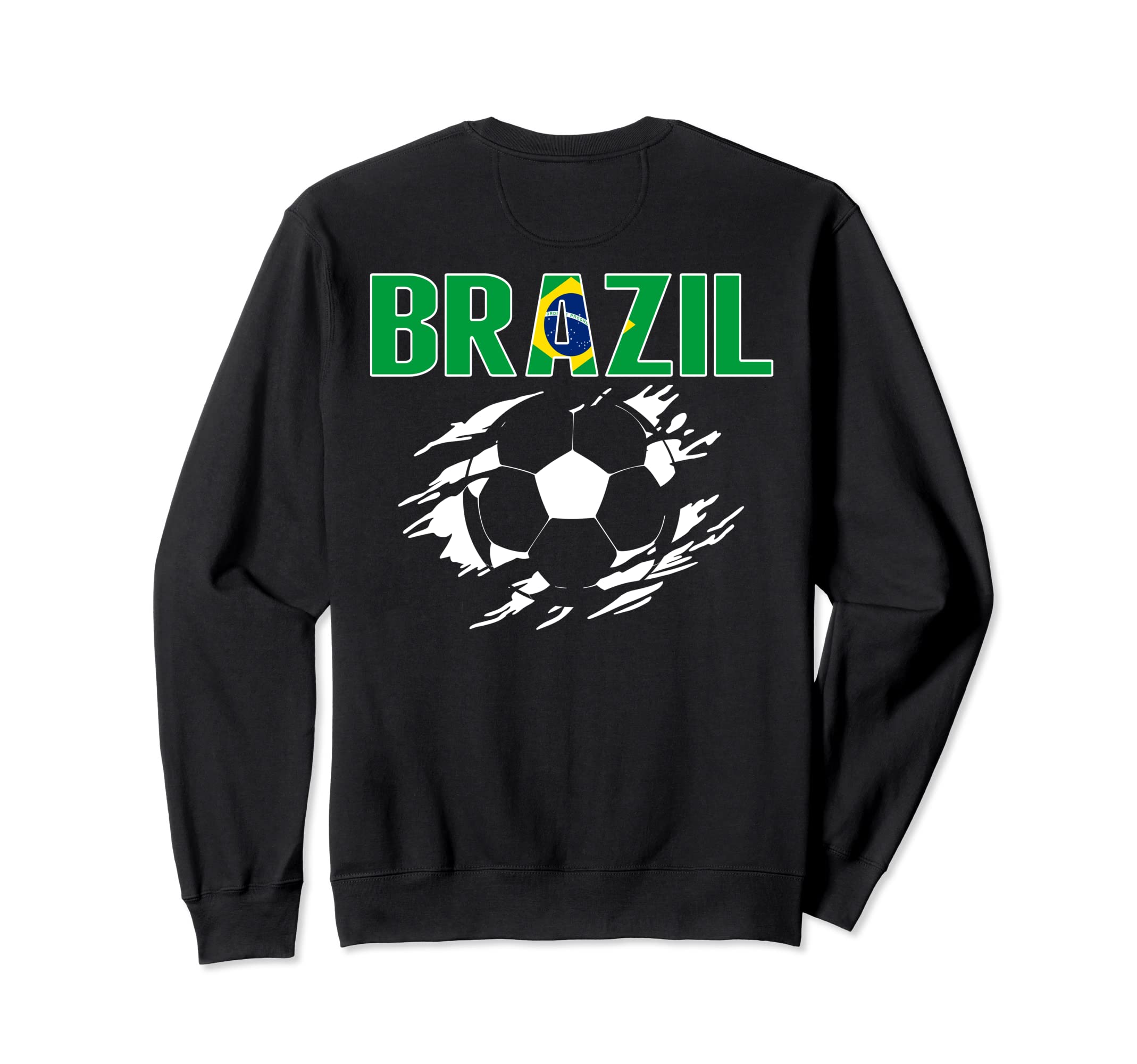 Brazil Soccer Fans Jersey Sweatshirt - Minimalist Print for Adults - T-Shirt, Sweatshirt, Hoodie