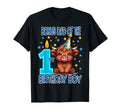 Bonus Dad 1St Birthday Fluffy Cow Hat T-Shirt - Novelty Apparel Unisex - T-Shirt, Sweatshirt, Hoodie