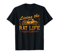 Hot Rod Rusty Car Living Rat Life Rat T-Shirt - Fun Novelty Design Unisex - T-Shirt, Sweatshirt, Hoodie
