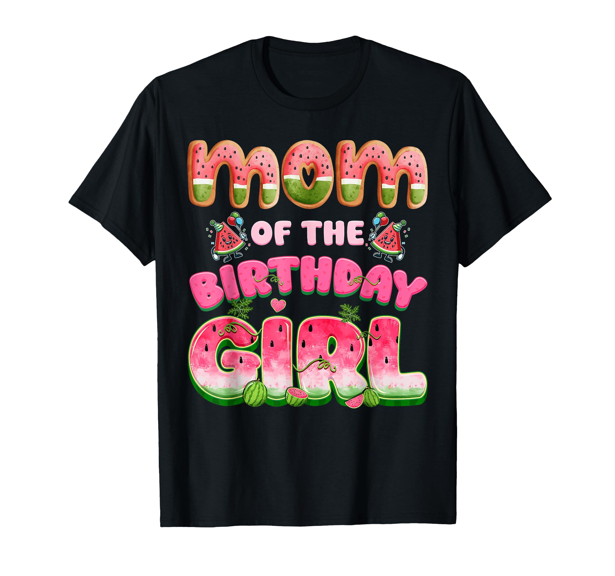 Mom Birthday One Melon Watermelon Family T-Shirt - Graphic Print for Adults - T-Shirt, Sweatshirt, Hoodie