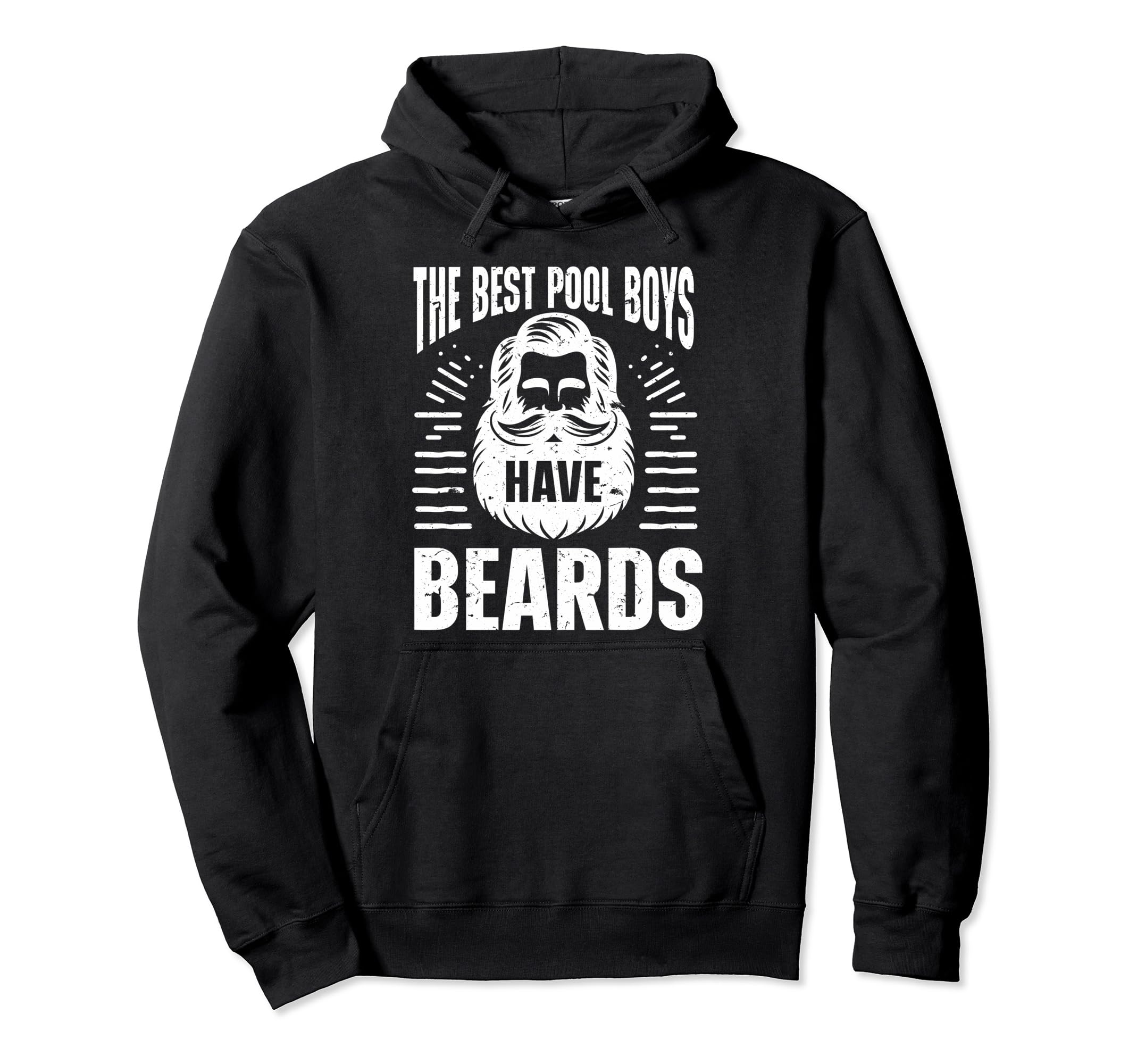 Beard Bearded Dad Best Pool Hoodie - Aesthetic Graphic Men Women - T-Shirt, Sweatshirt, Hoodie