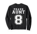 Number 8 Custom Proud Soccer Sweatshirt - Custom Art Print for Adults - T-Shirt, Sweatshirt, Hoodie