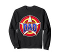 Captain Dad Superhero Sweatshirt - Trendy Graphic for Adults - T-Shirt, Sweatshirt, Hoodie