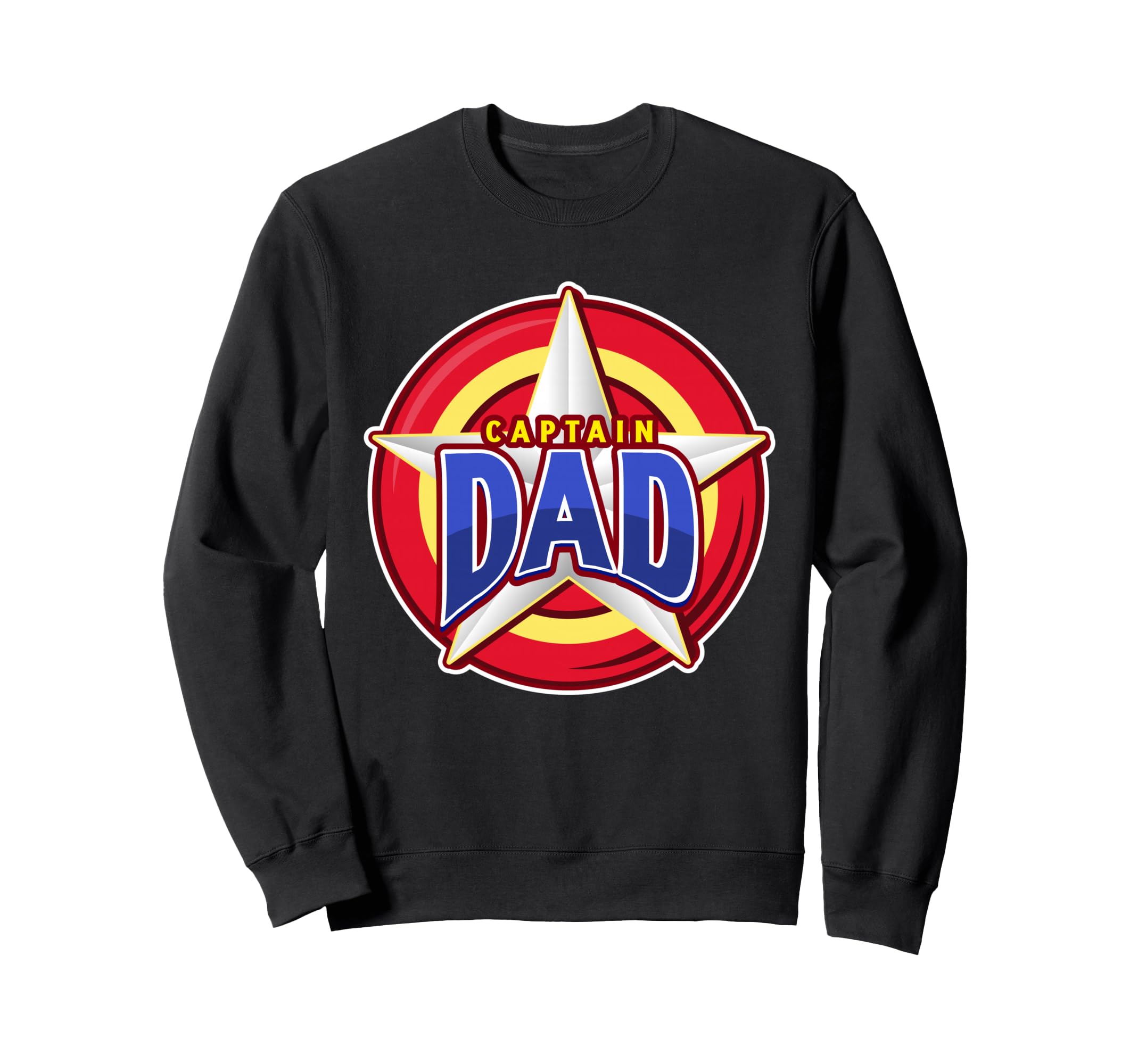 Captain Dad Superhero Sweatshirt - Trendy Graphic for Adults - T-Shirt, Sweatshirt, Hoodie