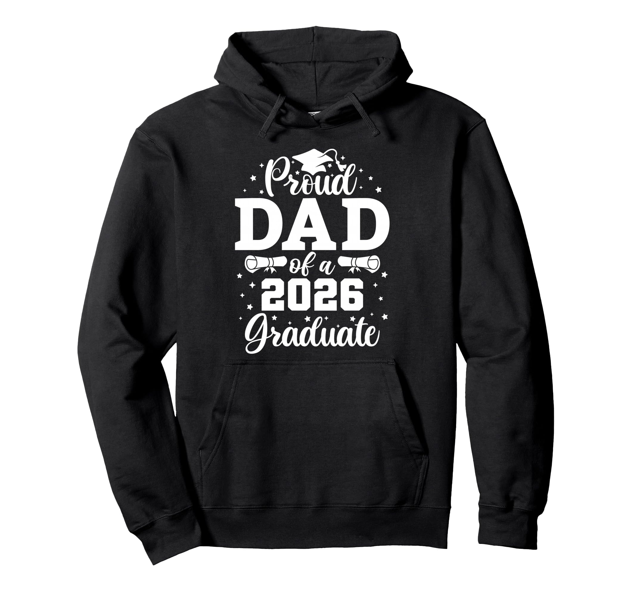 Proud Dad 2026 Graduate Senior 2026 Hoodie - Graphic Print Unisex - T-Shirt, Sweatshirt, Hoodie