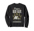Papa Bear 2 Cubs 2 Children Dad Sweatshirt - Unique Graphic Men Women - T-Shirt, Sweatshirt, Hoodie