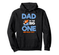 Dad Big One Birthday Dad Fishing Hoodie - Minimalist Print for Adults - T-Shirt, Sweatshirt, Hoodie