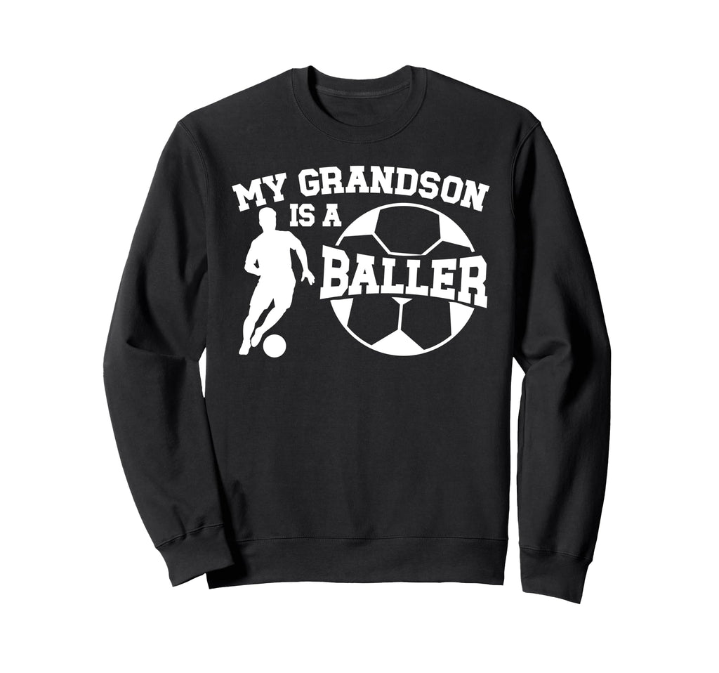 My Grandson Is Baller Soccer Nana Sweatshirt - Custom Art Print for Adults - T-Shirt, Sweatshirt, Hoodie