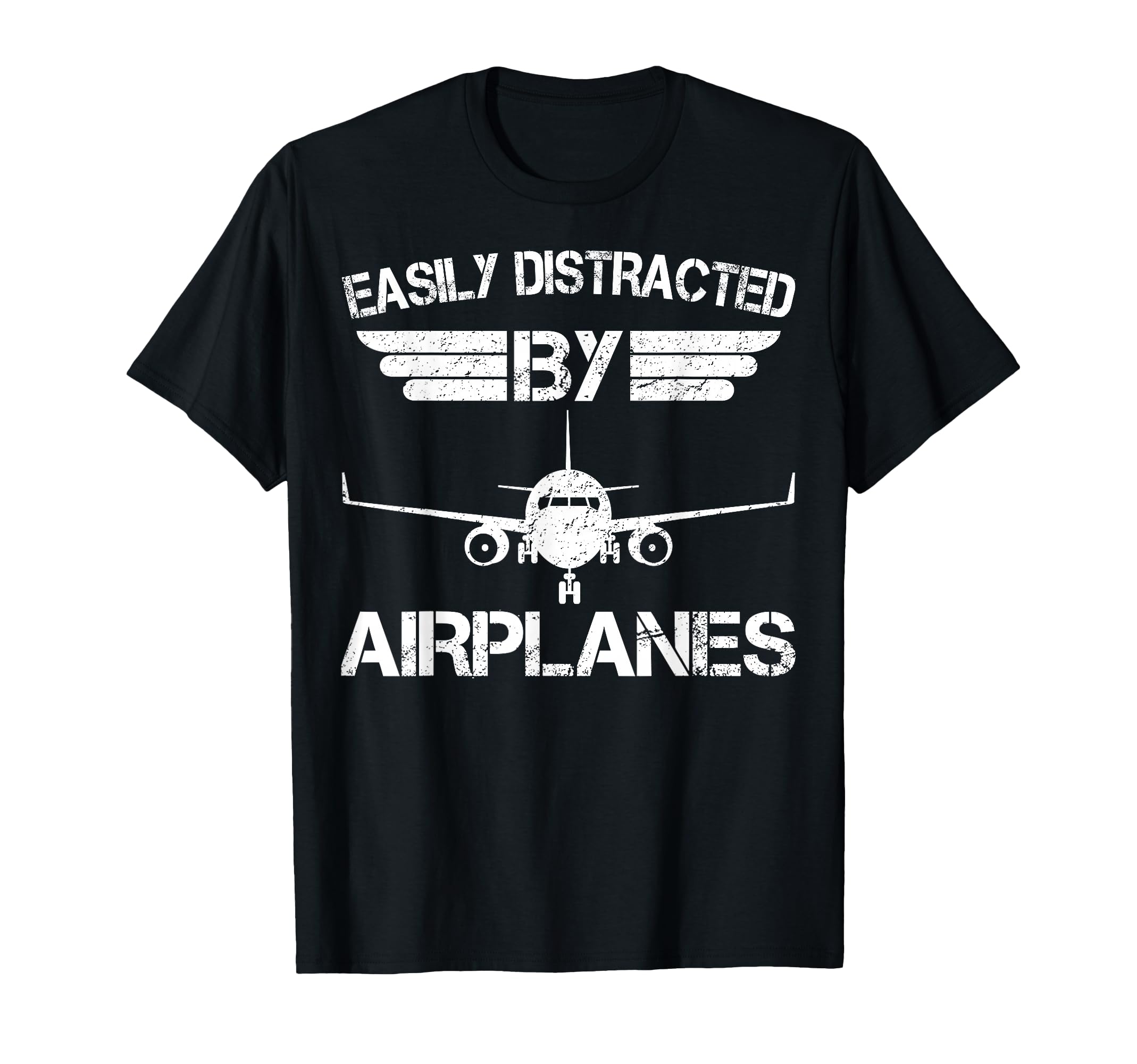 Easily Distracted Airplanes T-Shirt - Casual Everyday Wear for Adults - T-Shirt, Sweatshirt, Hoodie