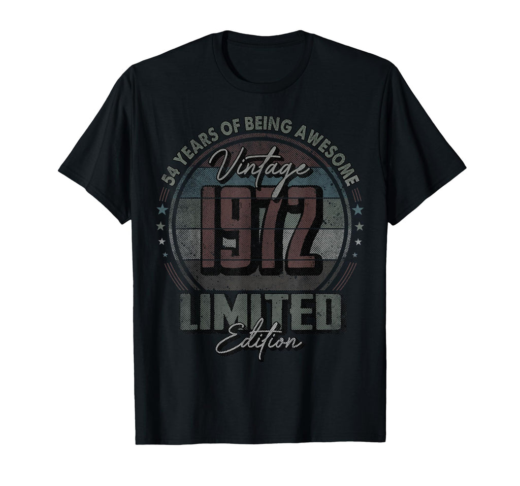 1972 54 Year Old 54Th Birthday T-Shirt - Unique Graphic Unisex - T-Shirt, Sweatshirt, Hoodie