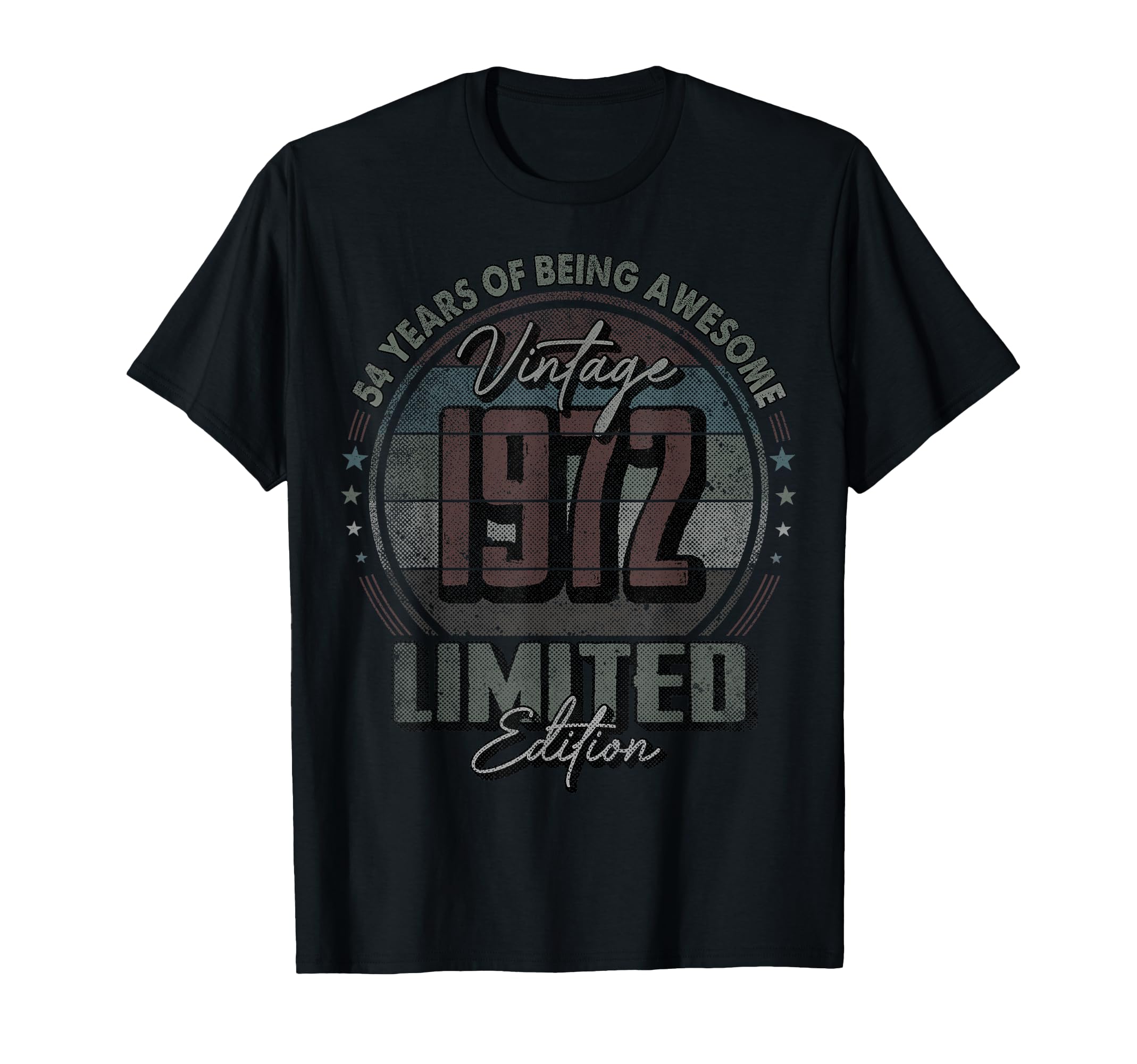 1972 54 Year Old 54Th Birthday T-Shirt - Unique Graphic Unisex - T-Shirt, Sweatshirt, Hoodie