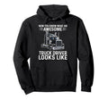 Awesome Truck Driver Trucker Dad Hoodie - Minimalist Print for Adults - T-Shirt, Sweatshirt, Hoodie