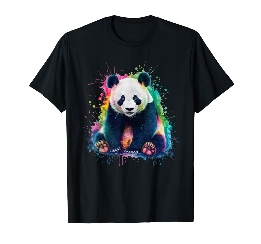 Panda Mens Womens Colourful T-Shirt - Trendy Graphic for Adults - T-Shirt, Sweatshirt, Hoodie