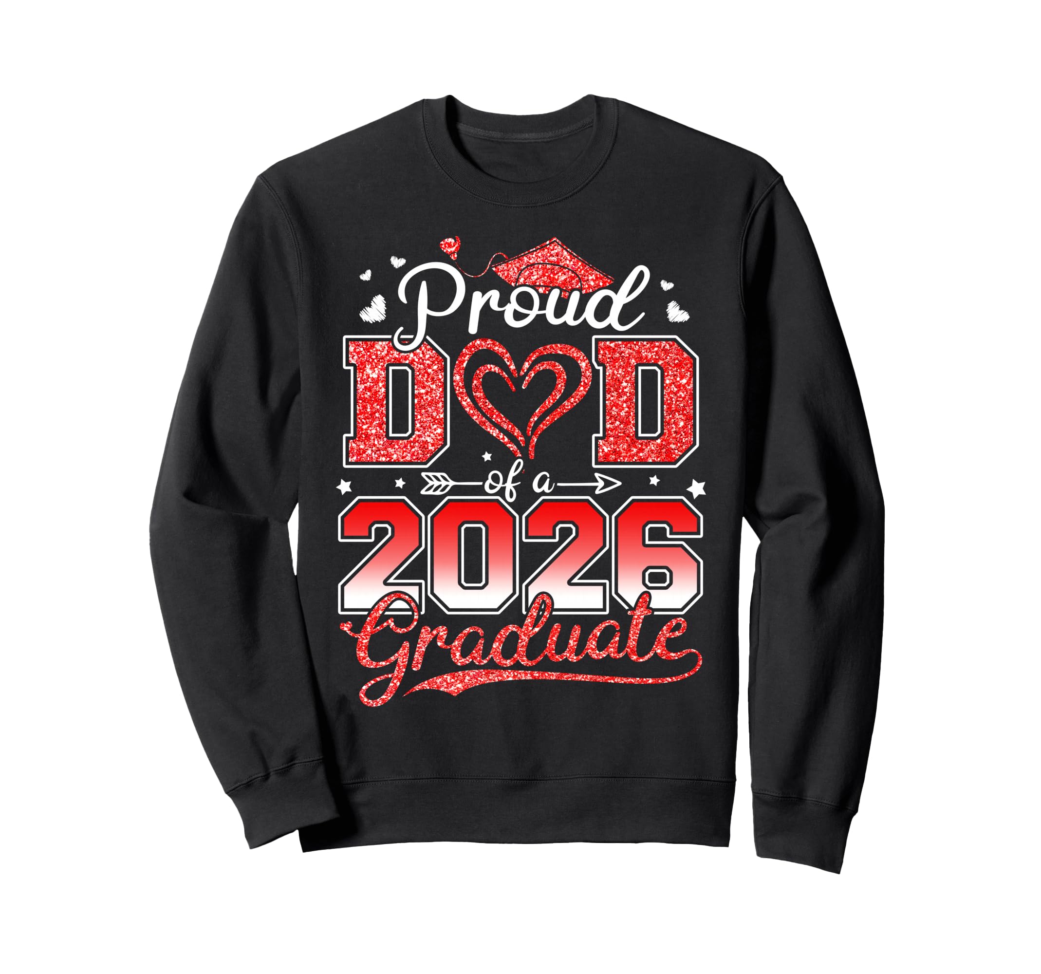 Proud Dad Senior 2026 Class 2026 Sweatshirt - Minimalist Print for Adults - T-Shirt, Sweatshirt, Hoodie