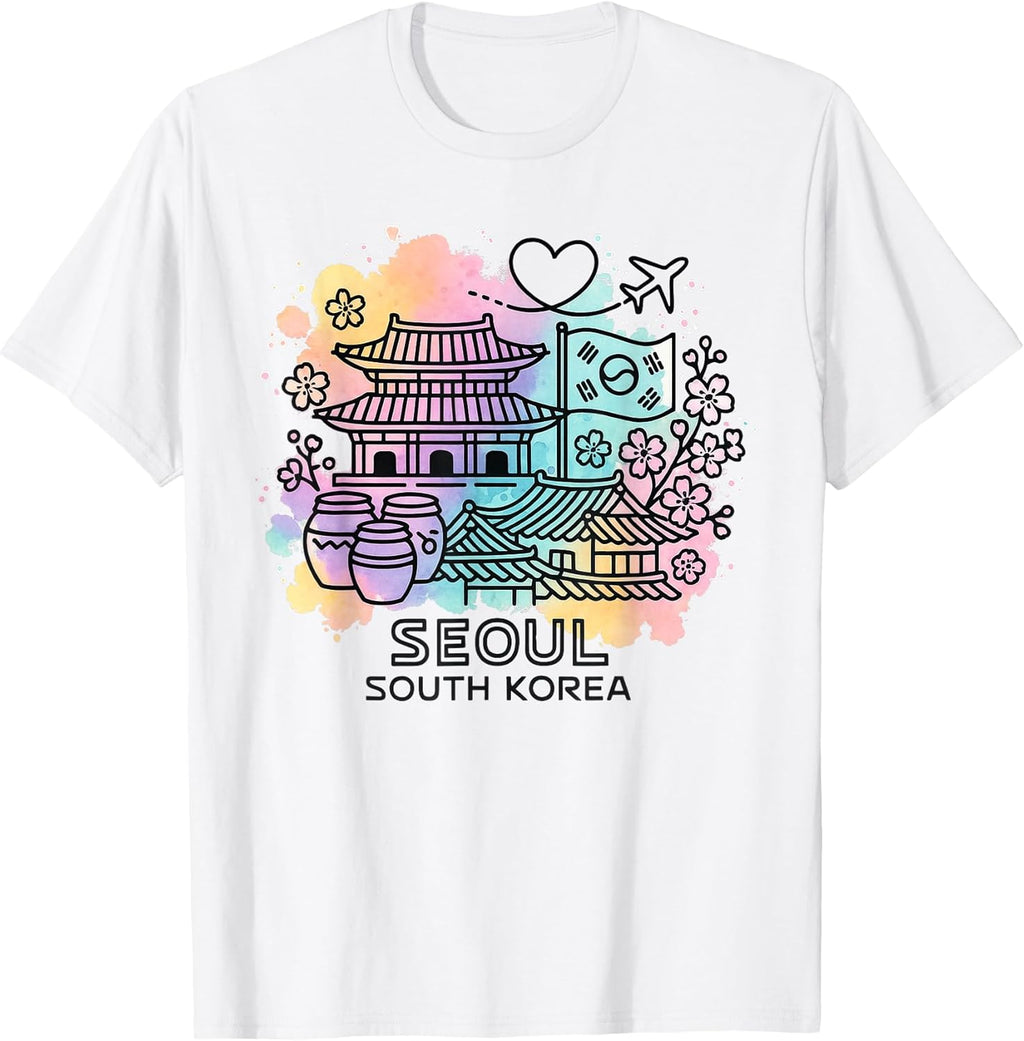Seoul South Korea Travel Souvenir Minimalist - Adult & Kids T-Shirts, Sweatshirts & Hoodies apparel design preview 1