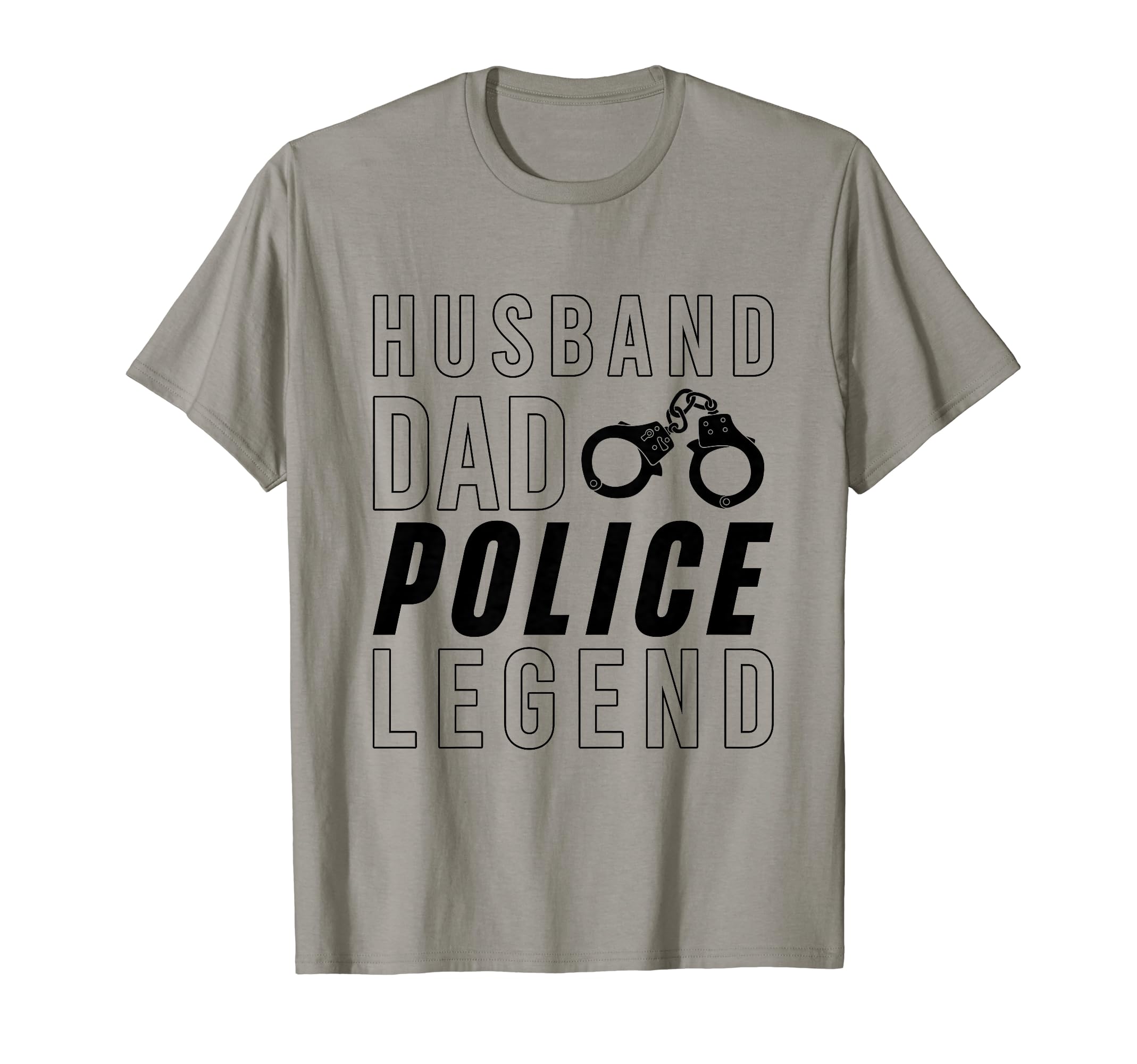 Husband Dad Police Legend T-Shirt - Fun Novelty Design for Adults - T-Shirt, Sweatshirt, Hoodie