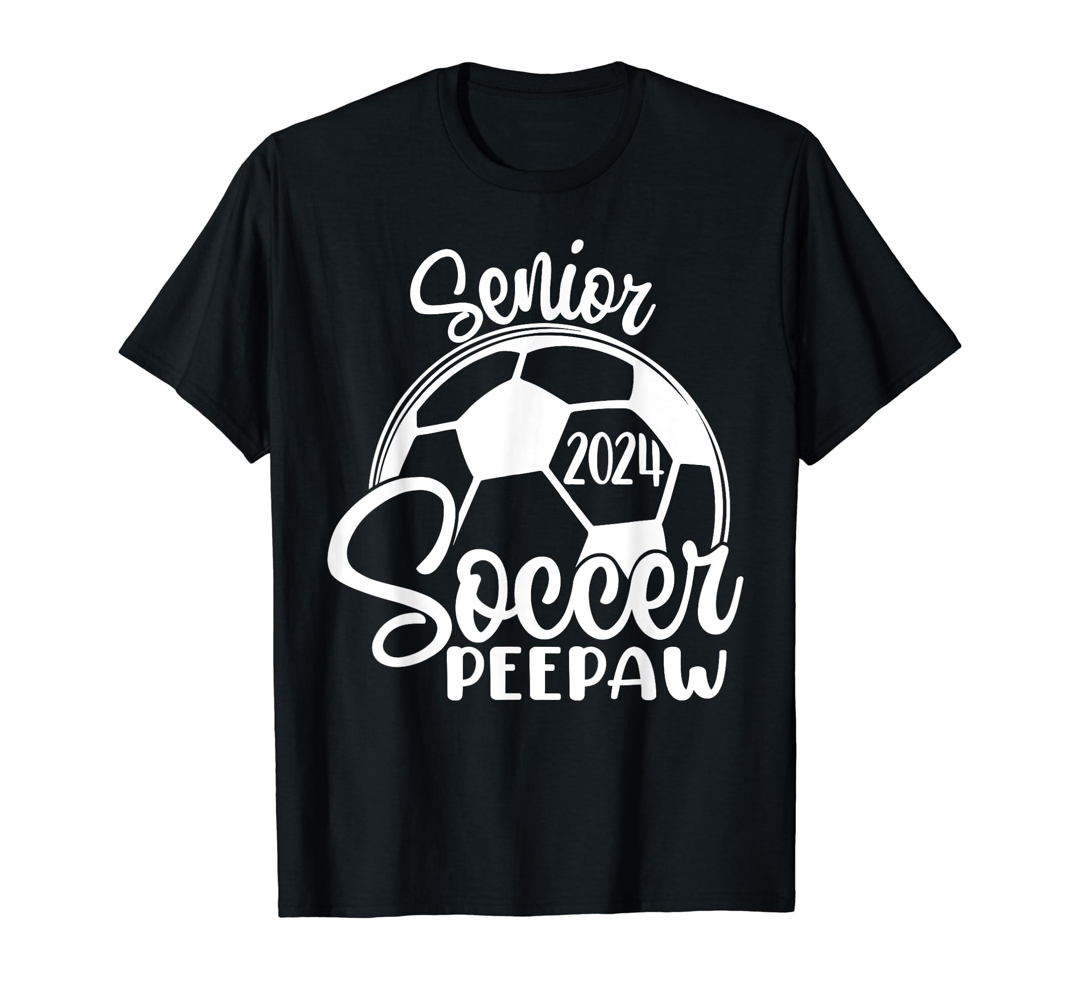 Senior Soccer Peepaw 2024 Class 2024 T-Shirt - Custom Art Print for Adults - T-Shirt, Sweatshirt, Hoodie