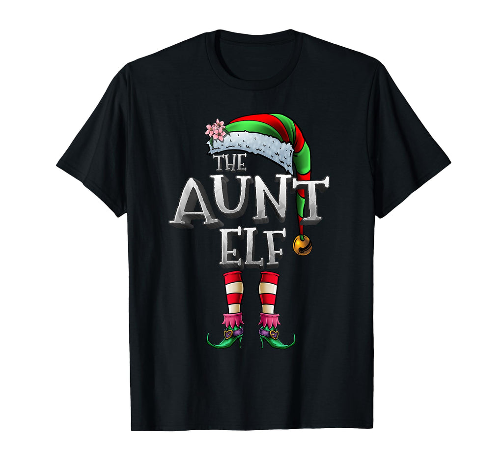 Aunt Elf Matching Family Funny T-Shirt - Aesthetic Graphic Men Women - T-Shirt, Sweatshirt, Hoodie
