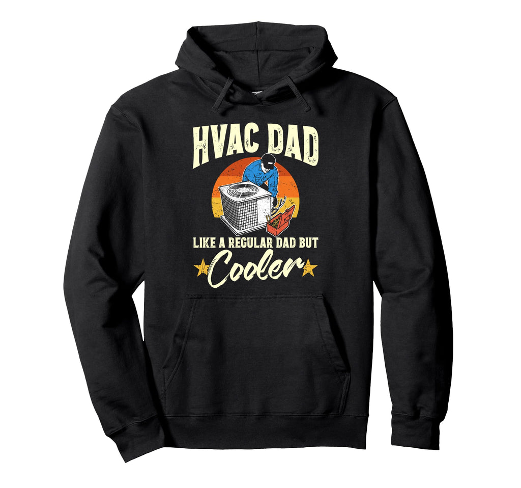 Hvac Dad But Cooler Mens Funny Hvac Hoodie - Minimalist Print for Adults - T-Shirt, Sweatshirt, Hoodie