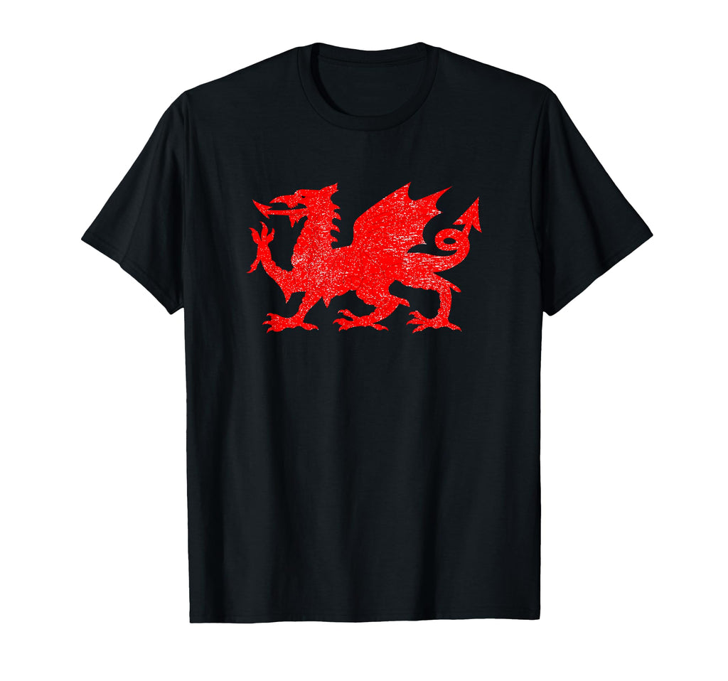 Red Dragon Wales Welsh Flag Soccer T-Shirt - Aesthetic Graphic Unisex - T-Shirt, Sweatshirt, Hoodie
