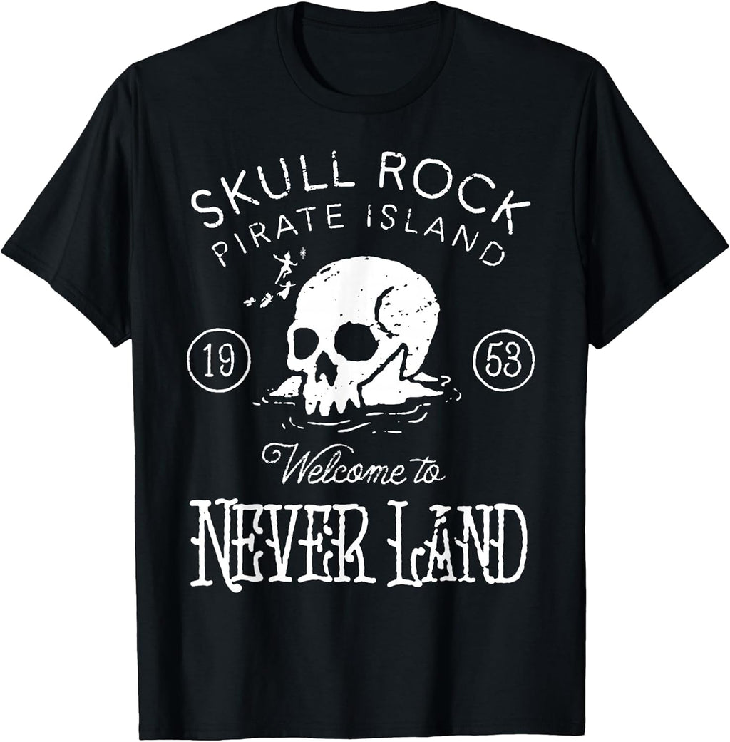 Peter Pan Skull Rock Vintage Poster - Adult & Kids T-Shirts, Sweatshirts & Hoodies apparel design preview 1