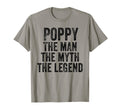 Funny Poppy Myth Legend Dad Father T-Shirt - Unique Graphic for Adults - T-Shirt, Sweatshirt, Hoodie
