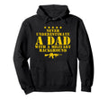 Funny Never Underestimate Dad Military Hoodie - Trendy Graphic Men Women - T-Shirt, Sweatshirt, Hoodie