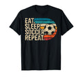 Eat Sleep Soccer Repet Goalie Player T-Shirt - Trendy Graphic Men Women - T-Shirt, Sweatshirt, Hoodie