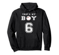 Thats My Baseball 6 Jersey Number Mom Dad Hoodie - Graphic Print Unisex - T-Shirt, Sweatshirt, Hoodie