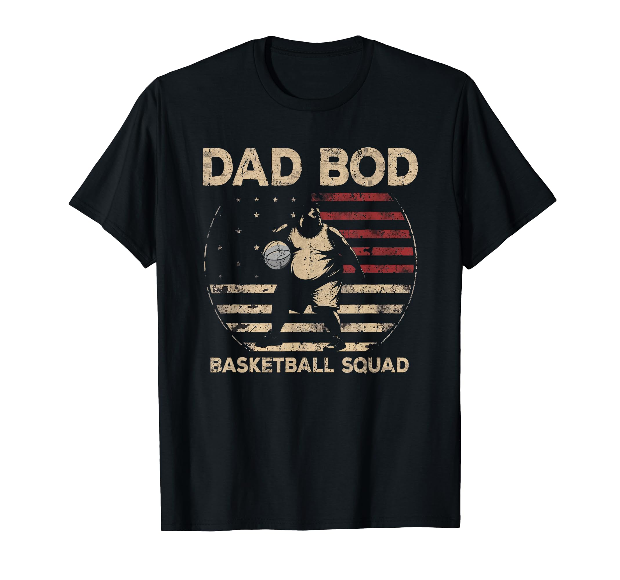 Dad Bod Basketball Squad Basketball Dad T-Shirt - Unique Graphic Men Women - T-Shirt, Sweatshirt, Hoodie