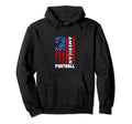 American Football Distressed Usa Flag Hoodie - Graphic Print for Adults - T-Shirt, Sweatshirt, Hoodie