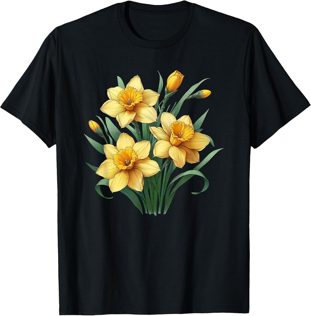 Aesthetic Daffodils flowers - Adult & Kids T-Shirts, Sweatshirts & Hoodies apparel design preview 1