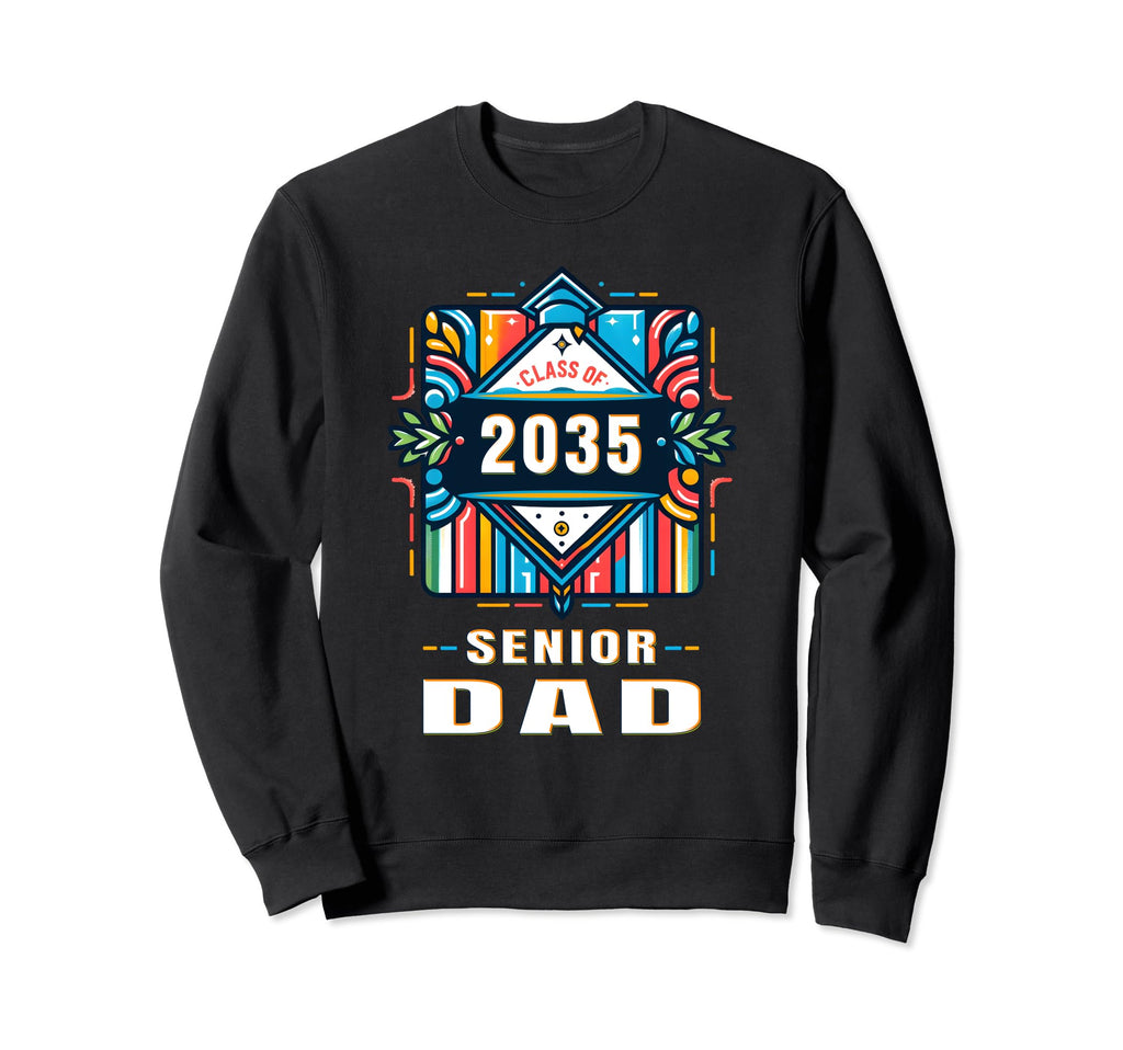 Proud Dad Class 2035 Graduate Sweatshirt - Custom Art Print for Adults - T-Shirt, Sweatshirt, Hoodie