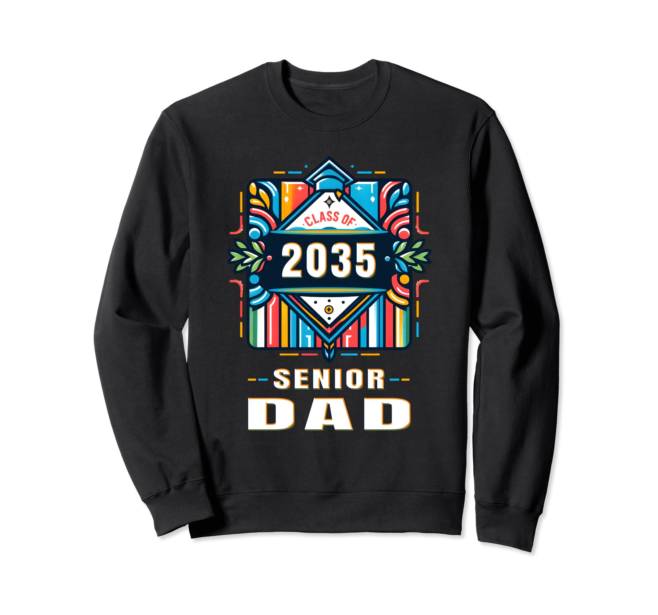 Proud Dad Class 2035 Graduate Sweatshirt - Custom Art Print for Adults - T-Shirt, Sweatshirt, Hoodie