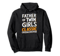 Twin Dad Novelty Funny Daddy Fathers Hoodie - Custom Art Print for Adults - T-Shirt, Sweatshirt, Hoodie