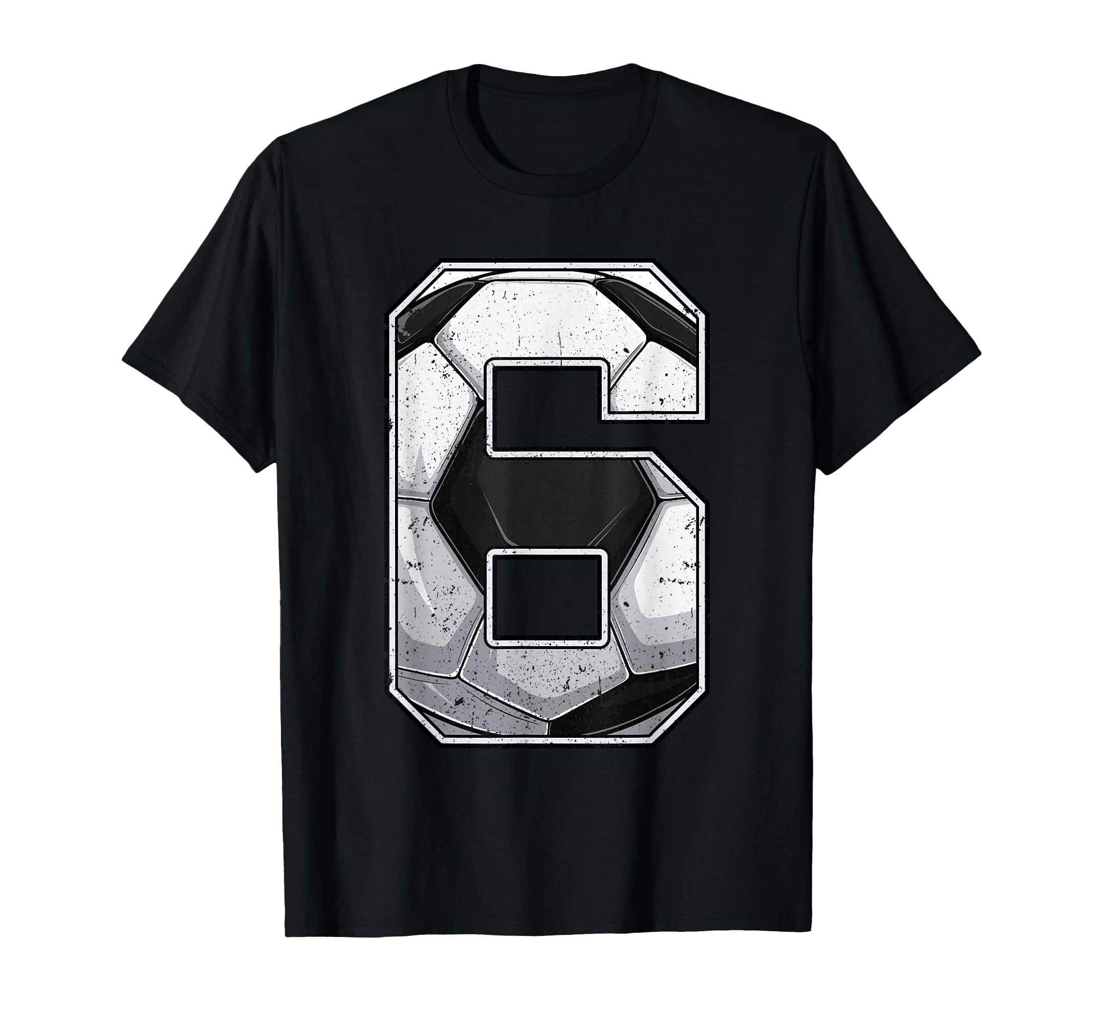 Soccer Sixth 6Th Birthday Six 6 Years T-Shirt - Novelty Apparel Men Women - T-Shirt, Sweatshirt, Hoodie
