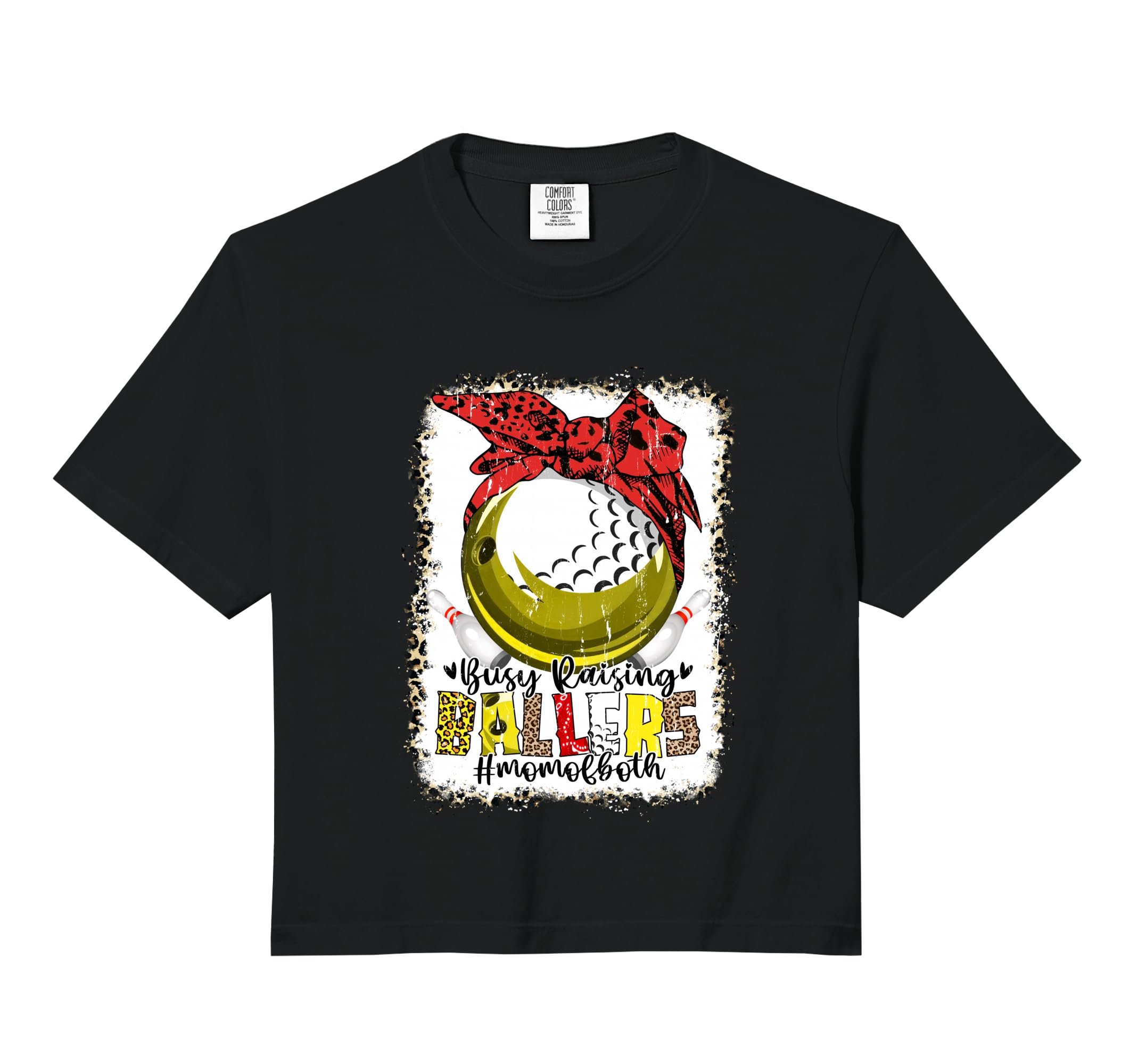 Mom Both Bowling Golf Busy Raising Hoodie - Aesthetic Graphic for Adults - T-Shirt, Sweatshirt, Hoodie