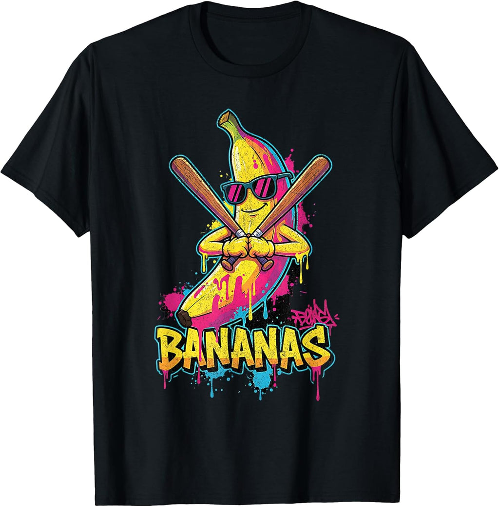 Baseball Banana Graffiti Urban Funny for - Adult & Kids T-Shirts, Sweatshirts & Hoodies apparel design preview 1