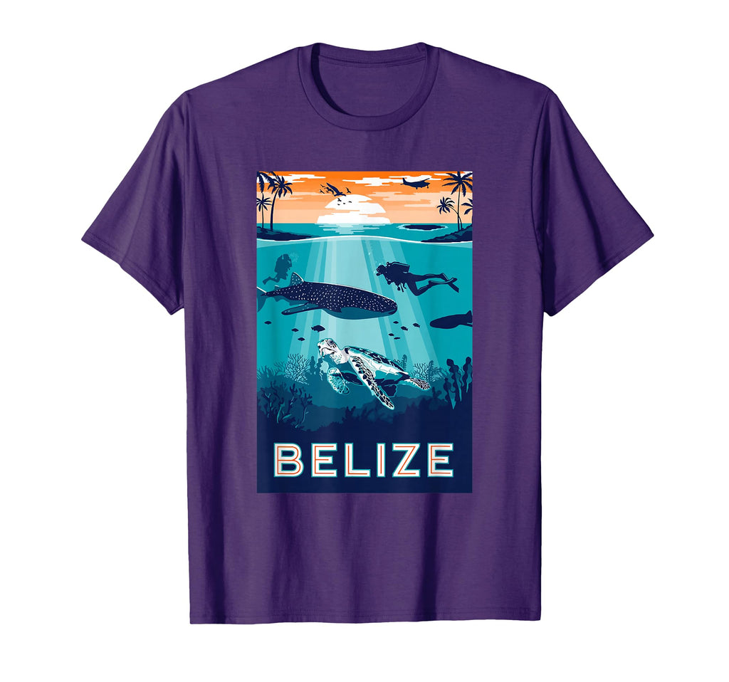 Belize Snorkeling Whale Shark Sea T-Shirt - Fun Novelty Design for Adults - T-Shirt, Sweatshirt, Hoodie